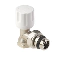 Вентиль ручной регулировки MVI TR.211.04 1/2″ Ду15 Ру10 угловой, c самоуплотняющимся кольцом, материал корпуса - латунь никелированная