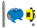 Насос скважинный Unipump АКВАРОБОТ ECO VINT 1-24 погружной, корпус - нержавеющая сталь, мощность - 0.37кВт, напор - 73м, производительность - 28л/мин, 220В