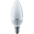 Лампа светодиодная NAVIGATOR NLL-C37 матовая, мощность - 7 Вт, цоколь - E14, световой поток - 560 лм, цветовая температура - 4000 K, форма - свеча