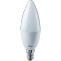Лампа светодиодная NAVIGATOR NLL-C37 матовая, мощность - 8,5 Вт, цоколь - E14, световой поток - 640 лм, цветовая температура - 2700 K, форма - свеча