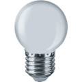 Лампа светодиодная NAVIGATOR NLL-G45 71 матовая, мощность - 1 Вт, цоколь - E27, цвет - белый, форма - шар