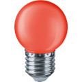 Лампа светодиодная NAVIGATOR NLL-G45 71 матовая, мощность - 1 Вт, цоколь - E27, цвет - красный, форма - шар