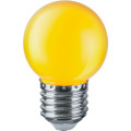 Лампа светодиодная NAVIGATOR NLL-G45 71 матовая, мощность - 1 Вт, цоколь - E27, цвет - желтый, форма - шар