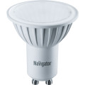 Лампа светодиодная NAVIGATOR NLL-PAR16 матовая, мощность - 7 Вт, цоколь - GU10, световой поток - 560 лм, цветовая температура - 4000 K, форма - рефлектор