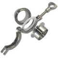 Соединение в сборе NewKey Clamp NK-CLPСSil Ду15 под приварку, корпус - нержавеющая сталь AISI304, уплотнение - Silicon