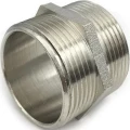 Ниппель равнопроходной SantechSystems 1″ Ду25 Ру16 латунь никелированный, наружная резьба