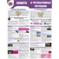 Стенд раскладной НПО ПУЛЬС «Защита в чрезвычайных ситуациях», материал - пластик 2мм