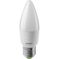 Лампа светодиодная ОНЛАЙТ OLL-C37 матовая, мощность - 10 Вт, цоколь - E27, световой поток - 800 лм, цветовая температура - 6500 K, форма - свеча