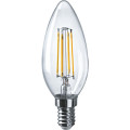 Лампа светодиодная ОНЛАЙТ OLL-F-C35 прозрачная, мощность - 10 Вт, цоколь - E14, световой поток - 1000 лм, цветовая температура - 2700 K, форма - свеча