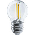 Лампа светодиодная ОНЛАЙТ OLL-F-G45 прозрачная, мощность - 10 Вт, цоколь - E27, световой поток - 1000 лм, цветовая температура - 2700 K, форма - шар