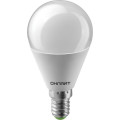 Лампа светодиодная ОНЛАЙТ OLL-G45 матовая, мощность - 10 Вт, цоколь - E14, световой поток - 750 лм, цветовая температура - 4000 K, форма - шар