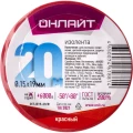 Изолента ОНЛАЙТ OIT-B19-20/R, 19 мм, длина - 20 м, самозатухающая, материал - поливинилхлорид, цвет - красный Изолента ОНЛАЙТ OIT-B19-20/R, 19 мм, длина - 20 м, самозатухающая, материал - поливинилхлорид, цвет - красный