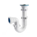 Сифон для кухонной мойки трубный Орио S-4103 1 1/2″х40 с нержавеющей решеткой