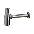 Сифон для умывальника Орио CX-403 1 1/4″x32 бутылочный, без выпуска, с прямой трубой диаметром 32 мм, цвет - хром