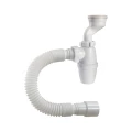 Сифон для писсуара бутылочный Орио P-31009 1 1/4″x40  литой выпуск, с гофрой 40х40/50