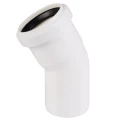 Отвод Ostendorf HTB Дн50 30° полипропиленовый, для внутреннего монтажа, белый
