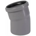 Отвод Ostendorf HTB Дн125 15° полипропиленовый, для внутреннего монтажа, серый