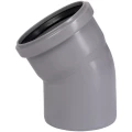Отвод Ostendorf HTB Дн160 30° полипропиленовый, для внутреннего монтажа, серый