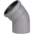 Отвод Ostendorf HTB Дн125 45° полипропиленовый, для внутреннего монтажа, серый