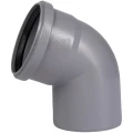 Отвод Ostendorf HTB Дн125 67° полипропиленовый, для внутреннего монтажа, серый