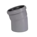 Отвод полипропиленовый Ostendorf HTB Дн40 угол 15 градусов для внутренней канализации серый