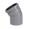 Отвод полипропиленовый Ostendorf HTB Дн40 угол 30 градусов для внутренней канализации серый