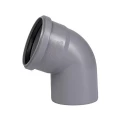 Отвод полипропиленовый Ostendorf HTB Дн32 угол 67 градусов для внутренней канализации серый