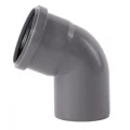 Отвод Ostendorf HTB Дн75 67° полипропиленовый, для внутреннего монтажа, серый