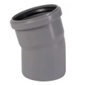 Отвод Ostendorf HTB Дн90 15° полипропиленовый, для внутреннего монтажа, серый