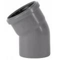 Отвод Ostendorf HTB Дн90 30° полипропиленовый, для внутреннего монтажа, серый