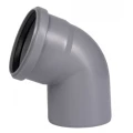 Отвод Ostendorf HTB Дн90 67° полипропиленовый, для внутреннего монтажа, серый
