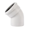 Отвод полипропиленовый Ostendorf SKB Дн58 угол 45 градусов для бесшумной канализации серый