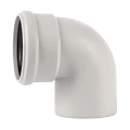 Отвод полипропиленовый Ostendorf SKB Дн58 угол 87 градусов для бесшумной канализации серый