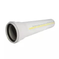 Труба Ostendorf Skolan dB SKEM Дн110х5.3 из PP-MD, L=0.5м бесшумная, серая с раструбом