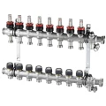 Коллекторная группа Oventrop Multidis SF 14043 1″x3/4″x2 Ду25 Py6 из нержавеющей стали, со встроенными ротаметрами