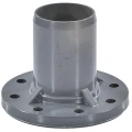 Патрубок гладкий AQUAVIVA Дн110х100 Ру10 SDR26 фланцевый, напорный, корпус - НПВХ, цвет - серый