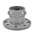 Патрубок раструбный AQUAVIVA Дн110х100 Ру10 SDR26 фланцевый, напорный, корпус - НПВХ, цвет - серый