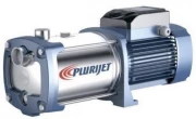 Насос многоступенчатый Pedrollo PLURIJET 6/90X поверхностный, корпус - нержавеющая сталь, мощность - 1.5кВт, напор - 93м, производительность - 80л/мин, 380В
