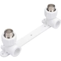 Комплект для смесителя настенный Политэк Дн20x1/2″ Ру25 наружная резьба/под приварку, корпус - полипропилен