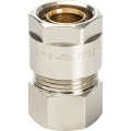 Муфта Prandelli Multyrama CM2 Ду26x3x3/4″ Ру10 для металлопластиковых труб присоединение – компрессионное/внутренняя резьба, корпус – латунь, покрытие – никель Муфта Prandelli Multyrama CM2 Ду26x3x3/4″ Ру10 для металлопластиковых труб присоединение – компрессионное/внутренняя резьба, корпус – латунь, покрытие – никель