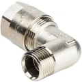 Угольник Prandelli Multyrama CM5 Ду20х2x1/2″ Ру10 90 градусов для металлопластиковых труб присоединение – компрессионное/наружная резьба, корпус – латунь, покрытие – никель