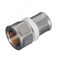 Соединитель MVI PF.521 Ду16x1/2″ Ру10 ВР/пресс, материал корпуса - латунь CW617N