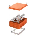 Коробка огнестойкая Промрукав 40-0320-FR6.0-40 Е15-Е120 200х150х75мм для открытой проводки, количество полюсов 40, сечение кабеля 6мм2, защита корпуса IP55, цвет - оранжевый