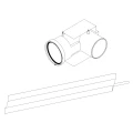 Отвод Protherm 90° Дн80 для дымохода, алюминий, с опорной консолью, белый