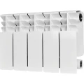 Радиатор биметаллический STOUT Titan 350 SRB-3310-035005, 420х400мм, теплоотдача - 820Вт, подключение - боковое, цвет - белый RAL 9016