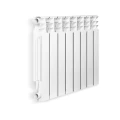 Радиатор алюминиевый OASIS 500/80, 12 секций, теплоотдача - 1572Вт, подключение резьбовое - 1″, боковое, цвет - белый