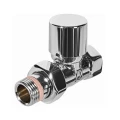 Клапан запорно-балансировочный STOUT DESING SVLD-0001 1/2″ Ду15 Ру10 для радиаторов, прямой, корпус - латунь, уплотнение - EPDM, цвет - хром