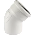 Отвод PPR РЕХАУ Raupiano Plus Дн200х45° безнапорный, корпус - полипропилен, уплотнение - SBR, для шумопоглощающей канализации 11230971001