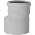 Переход PPR эксцентрический РЕХАУ RAUPIANO Дн75х50 бесшумный, безнапорный для внутренней канализации из полипропилена, белый 11213841002