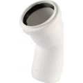 Отвод PPMD РЕХАУ Raupiano Plus Дн40х45° безнапорный, корпус - полипропилен PP-MD, уплотнение - SBR, для бесшумной канализации 11230841002